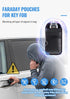 Faraday Key Fob Signal Blocker Pouch (2 Pack) – RFID & NFC Car Key Protection Case, Anti-Theft Signal Blocking Wallet for Keyless Entry Cars