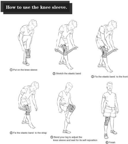 Knee Support Brace Compression Strap Sleeve Protector