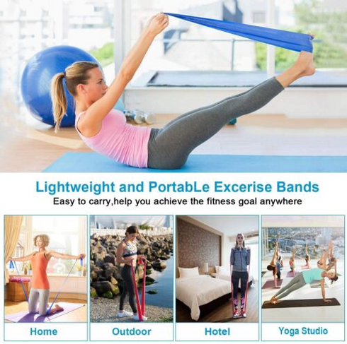 Yoga Band Resistance Pull Bands Pilates Yoga Home Exercise Latex Thera band
