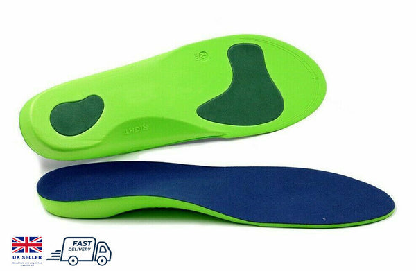 Orthotic Insoles for Arch Support Plantar Fasciitis Flat Feet Back & Heel Pain
